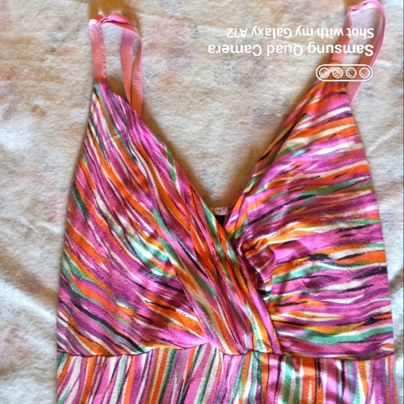 New Directions Multi-colored Maxi Dress - Picture 3 of 7